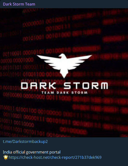 Dark Storm Team攻击印度政府网站-xLab 威胁情报
