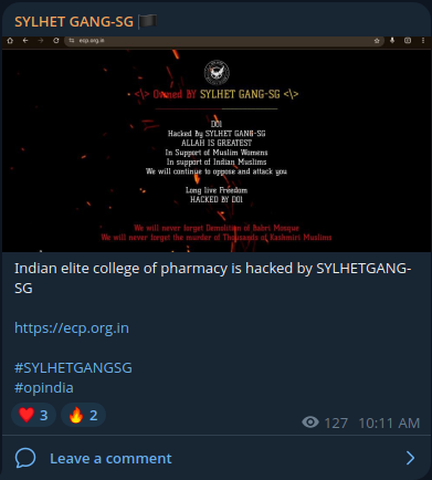 SYLHET GANG-SG瞄准精英药学院网站-xLab 威胁情报