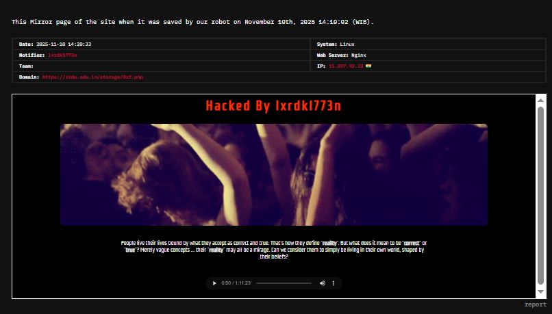 lxrdk1773n针对Shri Rukmani Dwarkadhish科技大学的网站-xLab 威胁情报