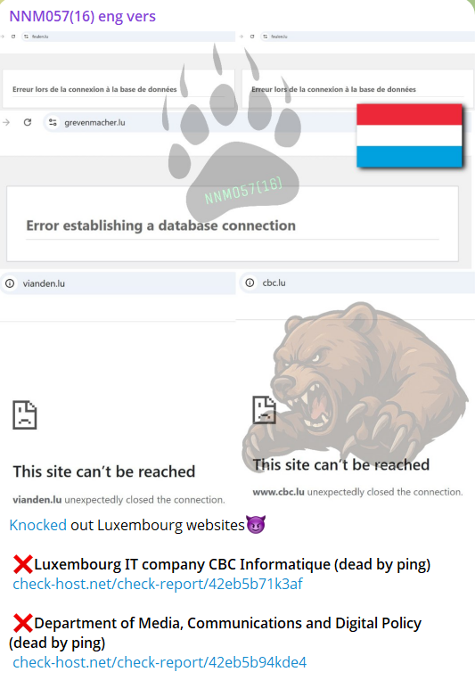 NoName targets the website of Pétange Municipal Administration-xLab 威胁情报