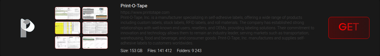 print O-Tape、Inc.将victim降至INTERLOCK勒索软件-xLab 威胁情报