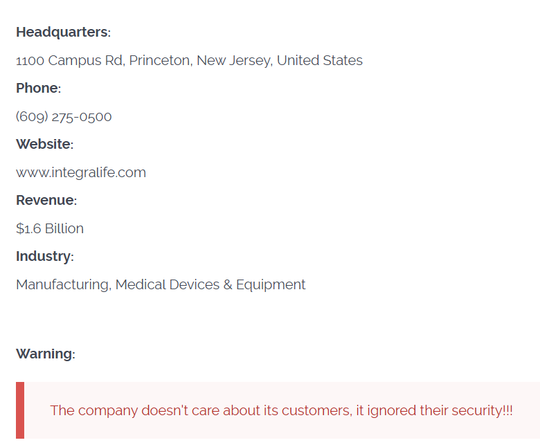 Integra LifeSciences成为CL0P勒索软件的受害者-xLab 威胁情报