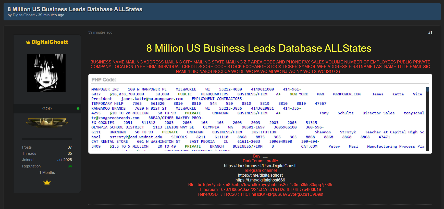 涉嫌泄露800万美元业务线索导致美国-xLab 威胁情报