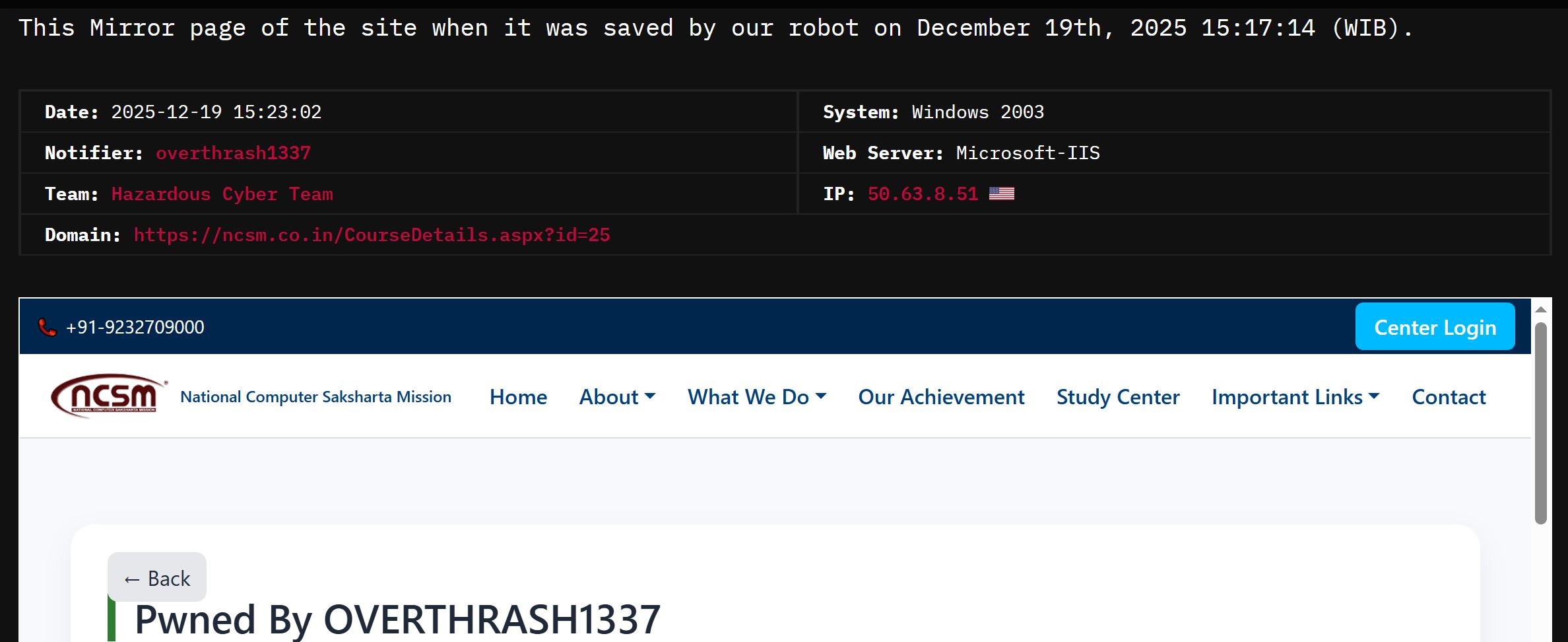 Hazardous Cyber Team瞄准国家计算机Saksharta Mission网站-xLab 威胁情报