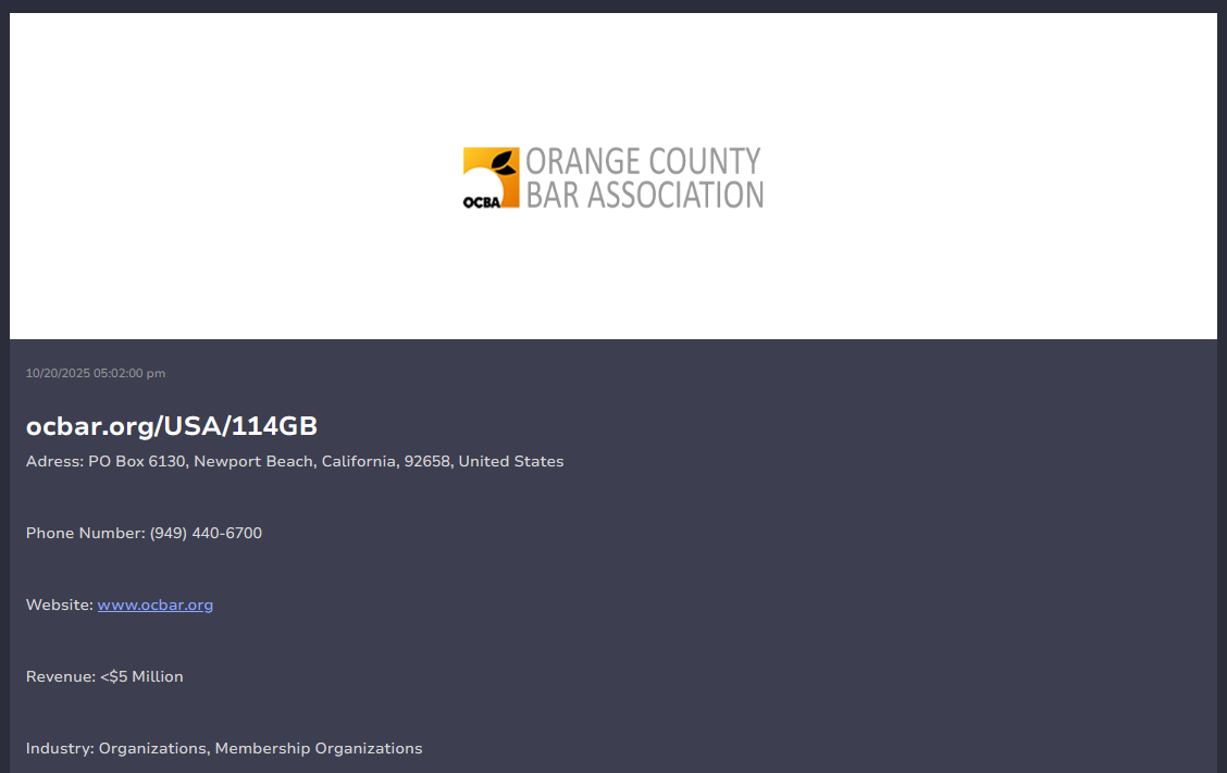 橙县律师协会成为Kairos勒索软件的受害者-xLab 威胁情报