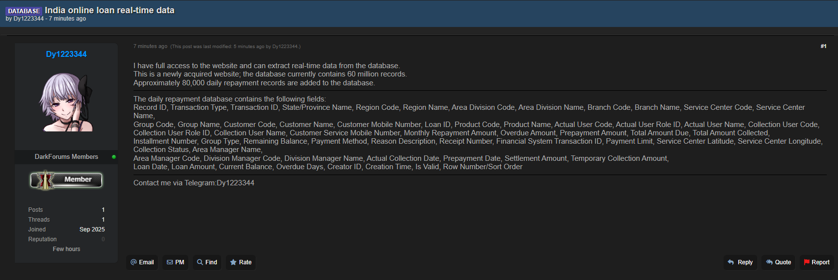 印度网贷平台涉嫌数据泄露-xLab 威胁情报