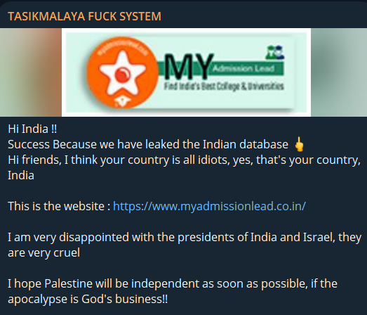 我的招生负责人涉嫌数据泄露-xLab 威胁情报