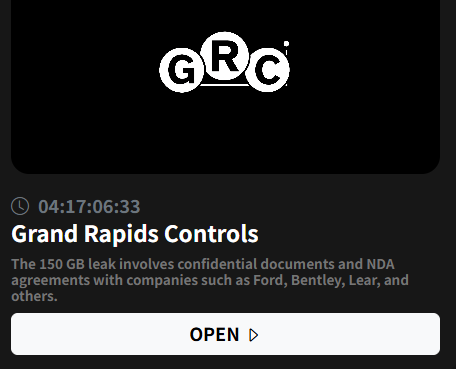 Grand Rapids Controls Co成为ANUBIS勒索软件的受害者-xLab 威胁情报
