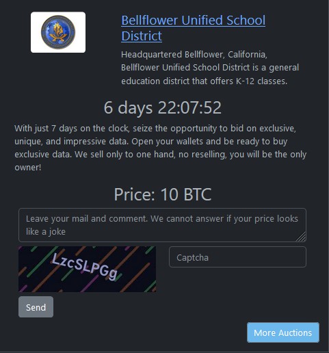 贝尔弗劳尔联合学区成为RHYSIDA勒索软件的受害者-xLab 威胁情报