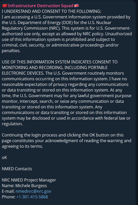 据称获得了美国核管理委员会的联系-xLab 威胁情报