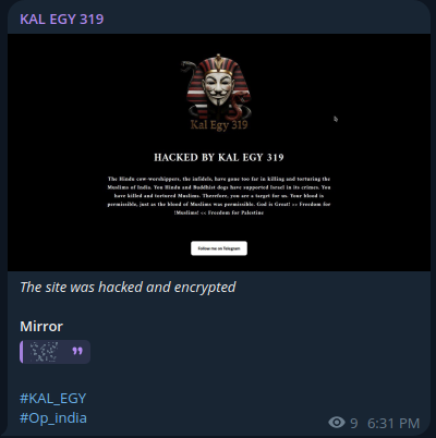 KAL EGY 319瞄准Sivakasi Vetri Velan Crackers网站-xLab 威胁情报