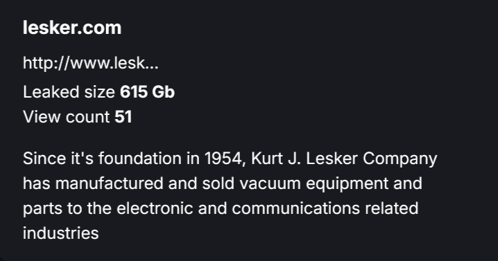Kurt J.Lesker公司成为CHAOS勒索软件的受害者-xLab 威胁情报