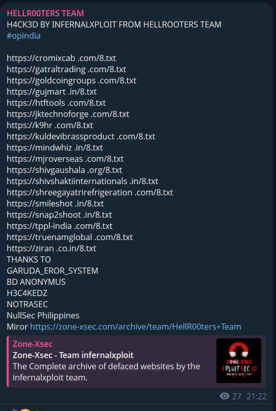HellR00ters团队瞄准Shiv Gaushala慈善信托基金Miyani的网站-xLab 威胁情报