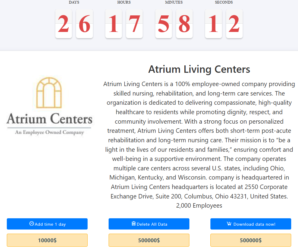 Atrium Centers成为MEDUSA勒索软件的受害者-xLab 威胁情报