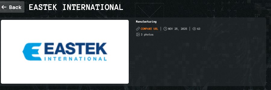 Eastek国际公司成为Qilin勒索软件的受害者-xLab 威胁情报