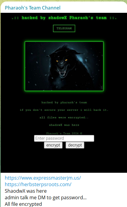 法老团队频道瞄准Express Master Ltd网站-xLab 威胁情报