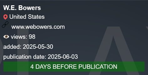 W.E.鲍尔斯成为PLAY勒索软件的受害者-xLab 威胁情报