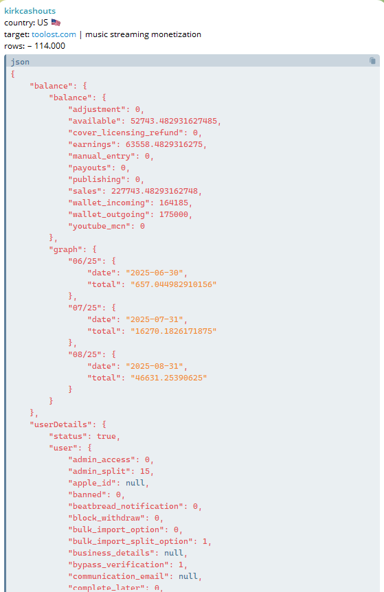 Alleged data breach of Too Lost LLC-xLab 威胁情报