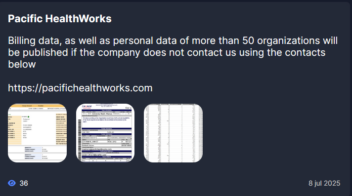 Pacific HealthWorks成为Everest勒索软件的受害者-xLab 威胁情报