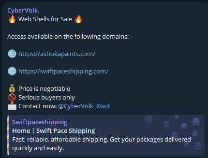 涉嫌出售未经授权的web shell访问Ashoka Paints-xLab 威胁情报