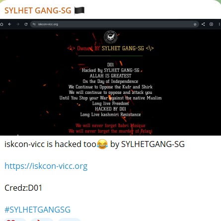 SYLHET GANG-SG瞄准吠陀印度文化中心网站-xLab 威胁情报