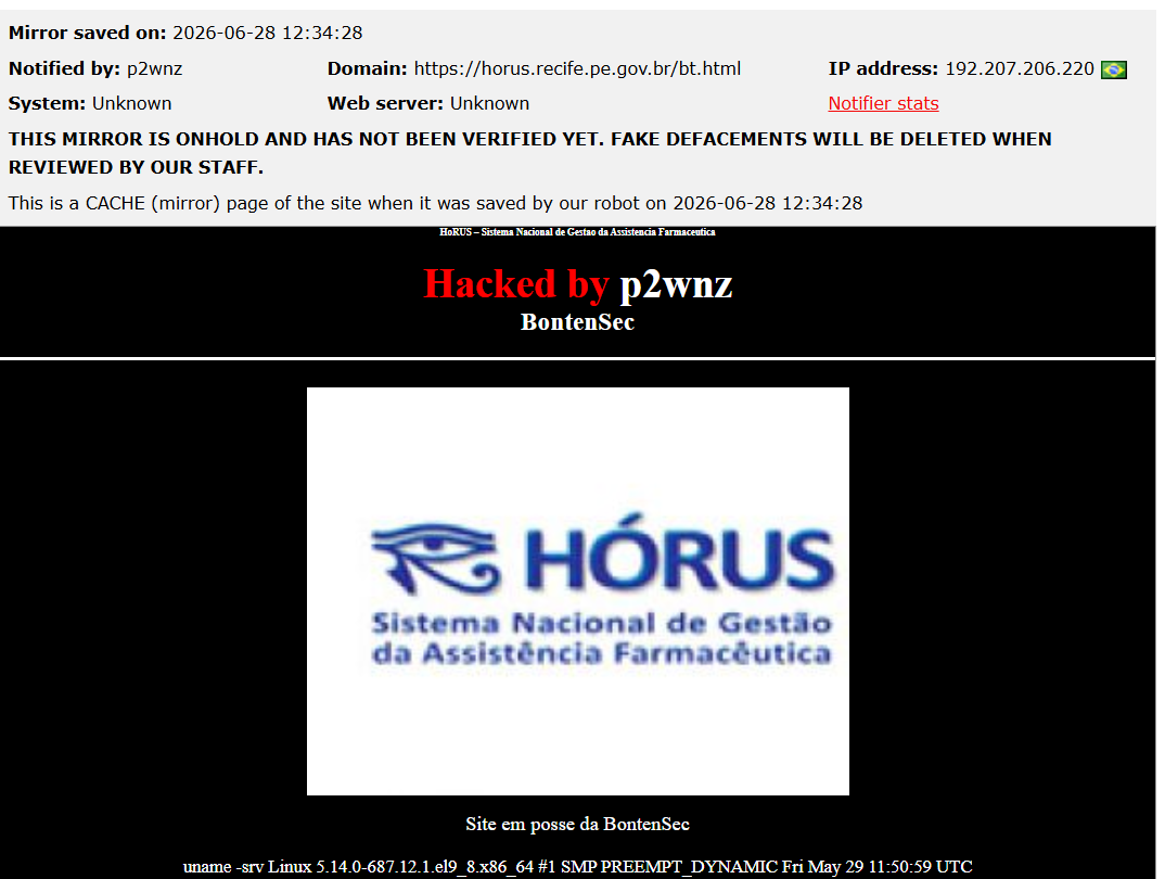 p2wnz targets the website of HÓRUS-xLab 威胁情报