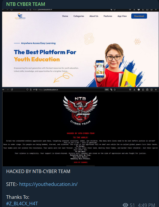 NTB CYBER TEAM瞄准青少年教育网站-xLab 威胁情报