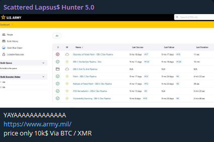 涉嫌出售美国陆军的使用权-xLab 威胁情报
