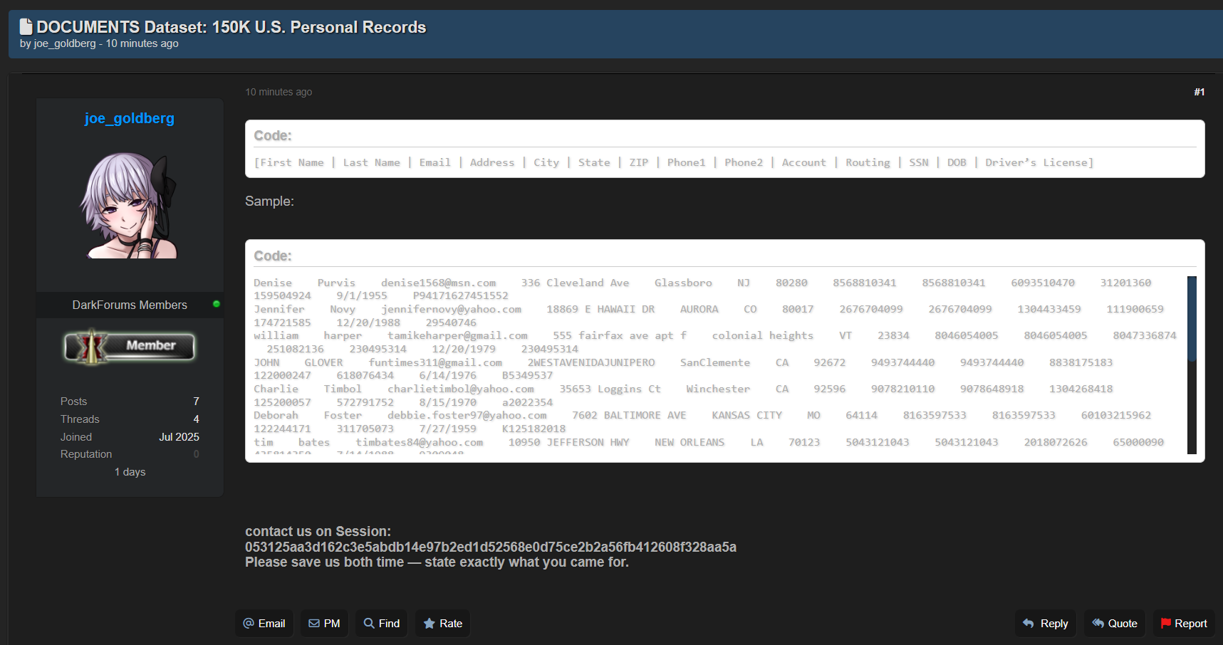 涉嫌泄露15万美国个人记录-xLab 威胁情报