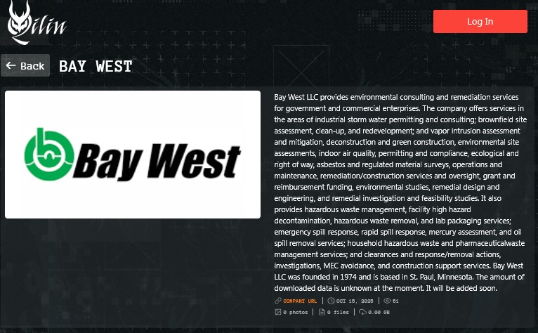 Bay West LLC成为Qilin勒索软件的受害者-xLab 威胁情报