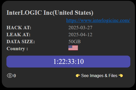 InterLogic Inc.成为NightSpire勒索软件的受害者-xLab 威胁情报