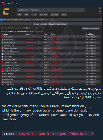 Cyber闪电战瞄准Federal调查局网站-xLab 威胁情报