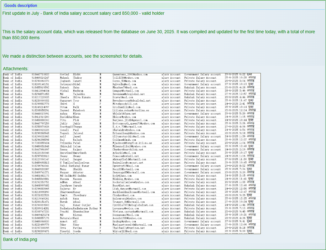 印度银行涉嫌出售数据-xLab 威胁情报