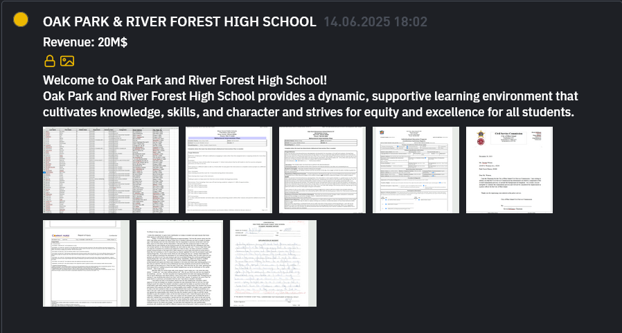 橡树园和河森林高中成为INC RANSOM勒索软件的受害者-xLab 威胁情报