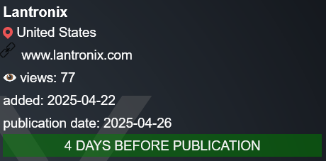Lantronix成为PLAY勒索软件的受害者-xLab 威胁情报