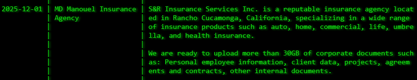 S&R Insurance服务公司成为Akira勒索软件的受害者-xLab 威胁情报