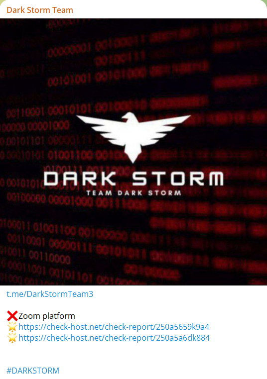 Dark Storm Team瞄准Zoom通讯网站-xLab 威胁情报