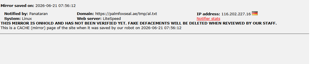 Panataran targets the website of Palmfox Seal-xLab 威胁情报