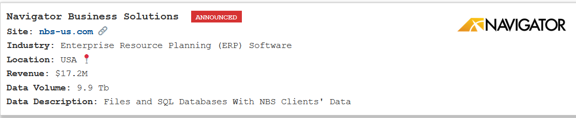 Navigator Business Solutions成为PEAR勒索软件的受害者-xLab 威胁情报