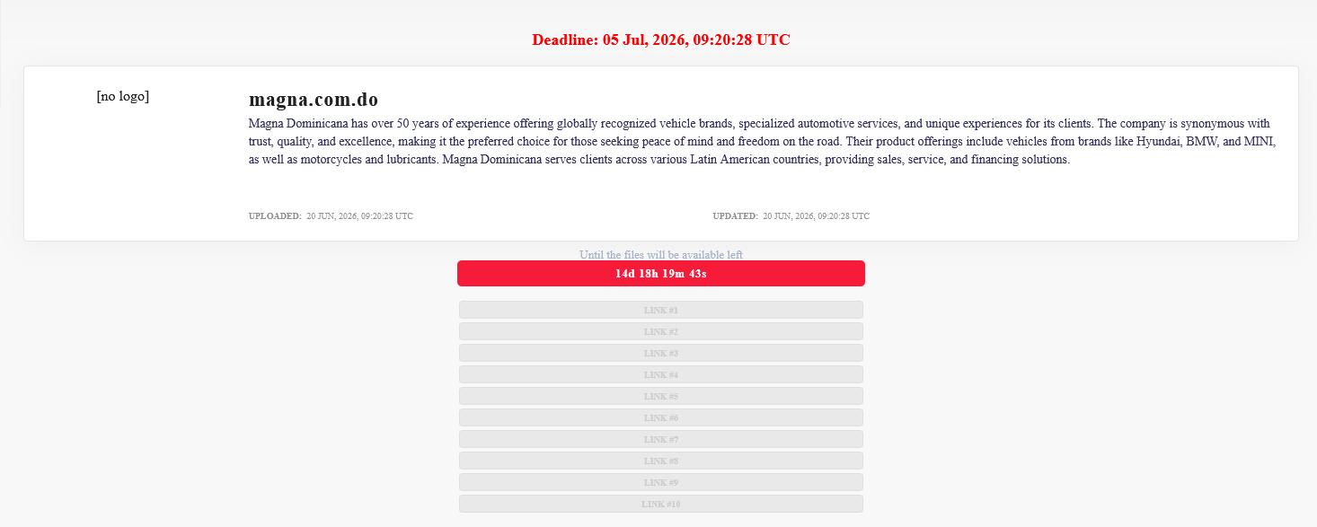 Magna Motors falls victim to LOCKBIT 5.0 Ransomware-xLab 威胁情报