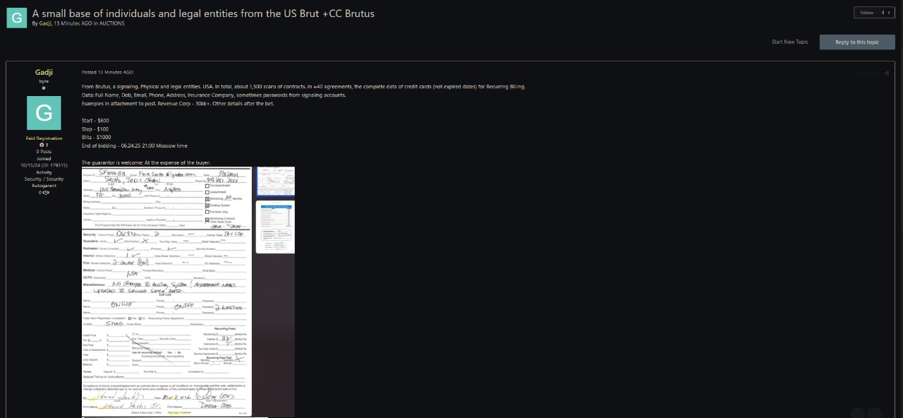 涉嫌出售美国个人和信用卡数据-xLab 威胁情报