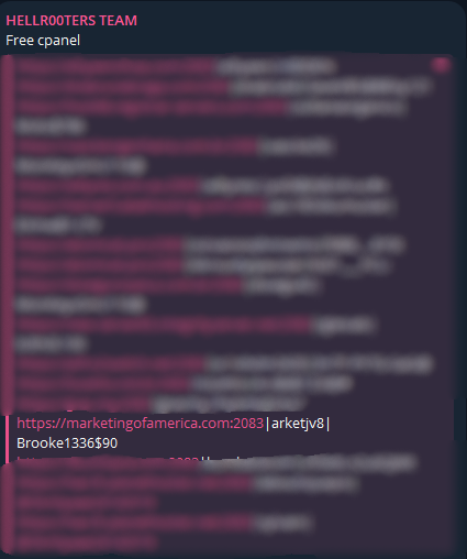 涉嫌泄露cpanel对美国营销的访问权限-xLab 威胁情报