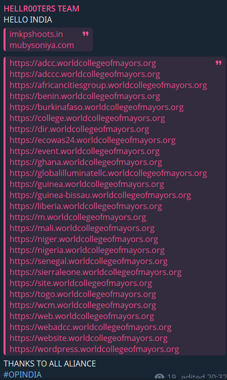 HellR00ters团队瞄准世界市长学院网站-xLab 威胁情报