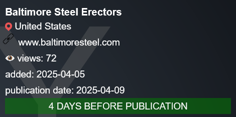Baltimore Steel Erectors成为PLAY勒索软件的受害者-xLab 威胁情报