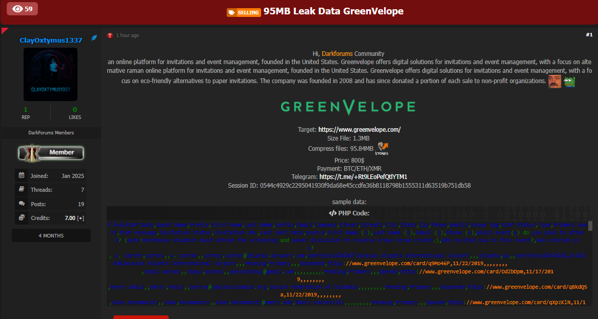 GreenVelope涉嫌数据外泄-xLab 威胁情报