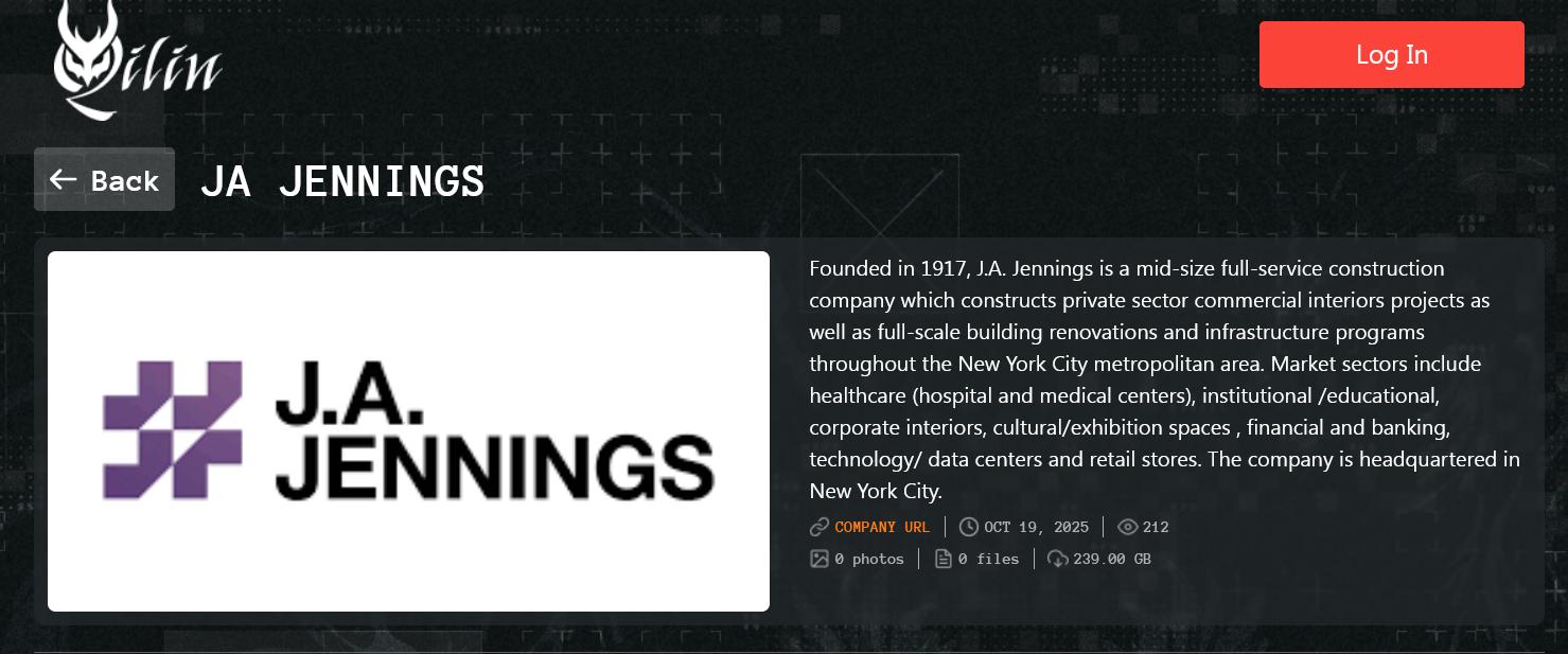 JA Jennings成为Qilin勒索软件的受害者-xLab 威胁情报