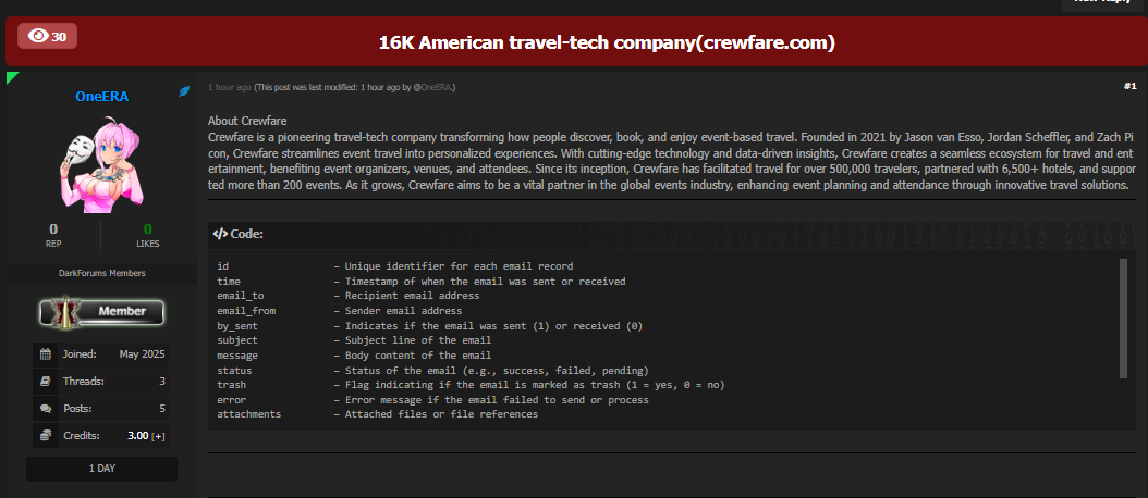 涉嫌数据泄露Crewfare-xLab 威胁情报