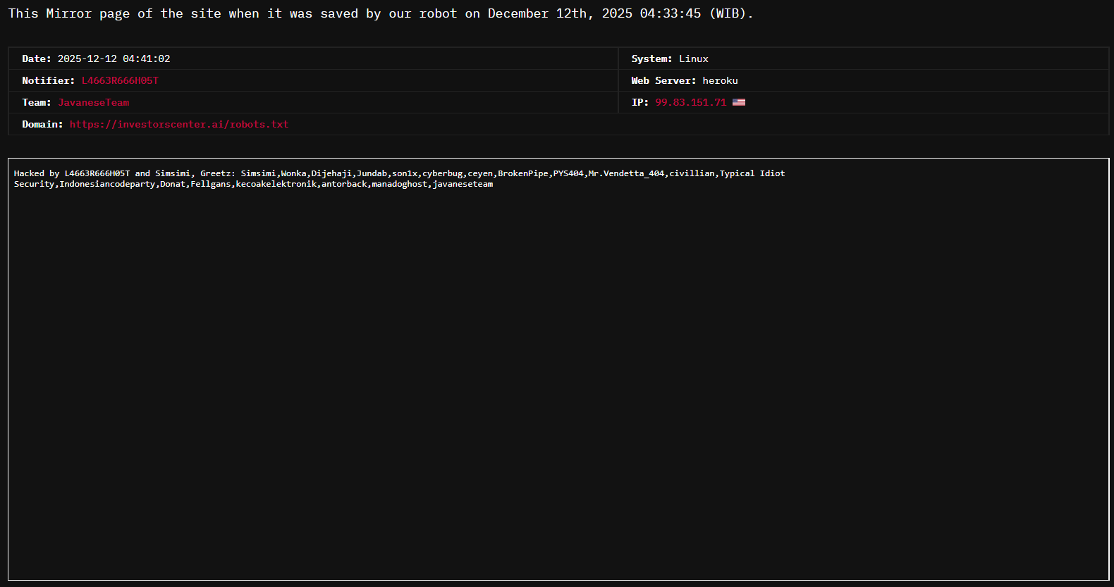JavaneseTeam瞄准投资者中心网站-xLab 威胁情报