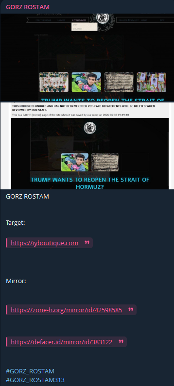 GORZ ROSTAM targets the website of Initially Yours-xLab 威胁情报