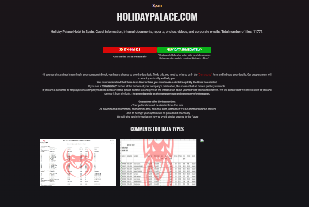 Holiday Palace falls victim to BASHE ransomware-xLab 威胁情报